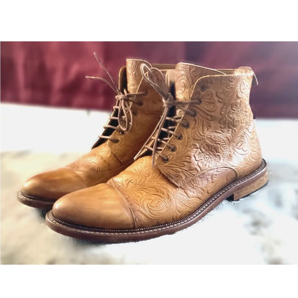 Taft Paris Boot In Honey Floral MENS US 12/ EU 45